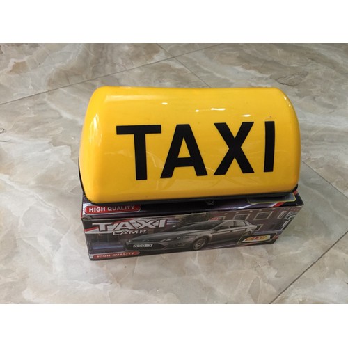 mào taxi - có đèn - đế nam châm (màu vàng)