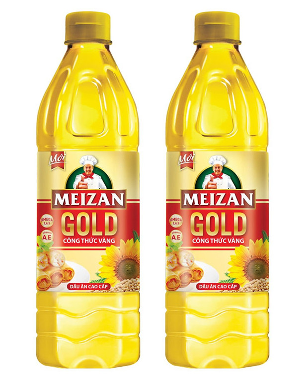 Combo 2 Chai Dầu Ăn Meizan Gold 1L