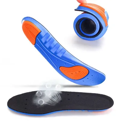 1 * Insoles / Pair Sports Elastic memory Silicone Gel Insoles Shoe Inserts Breathable Work shoes pad
