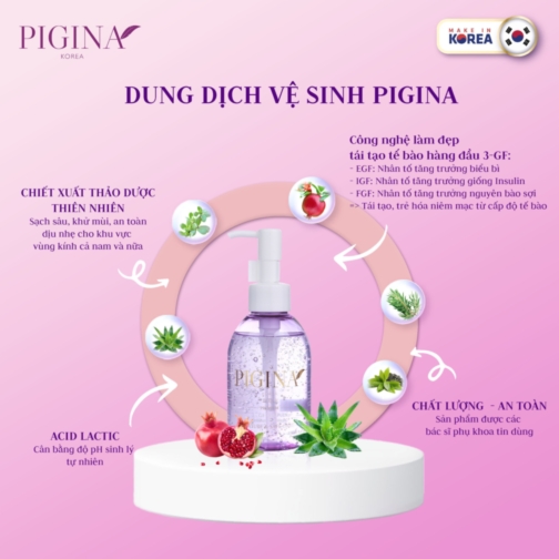 Dung dịch vệ sinh phụ nữ Pigina 150ml- Hàn Quốc