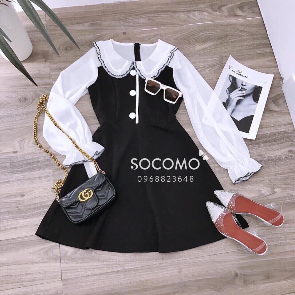 Đầm cổ bèo kate-MTB