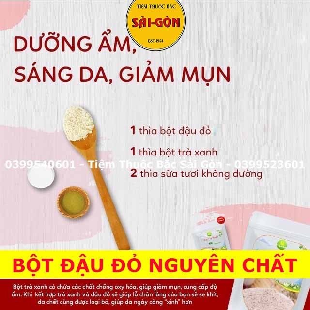 Bột Đậu Đỏ Nguyên Chất 500gram (Nhà Làm, Đậu Sạch, Nguyên Chất, Date mới)