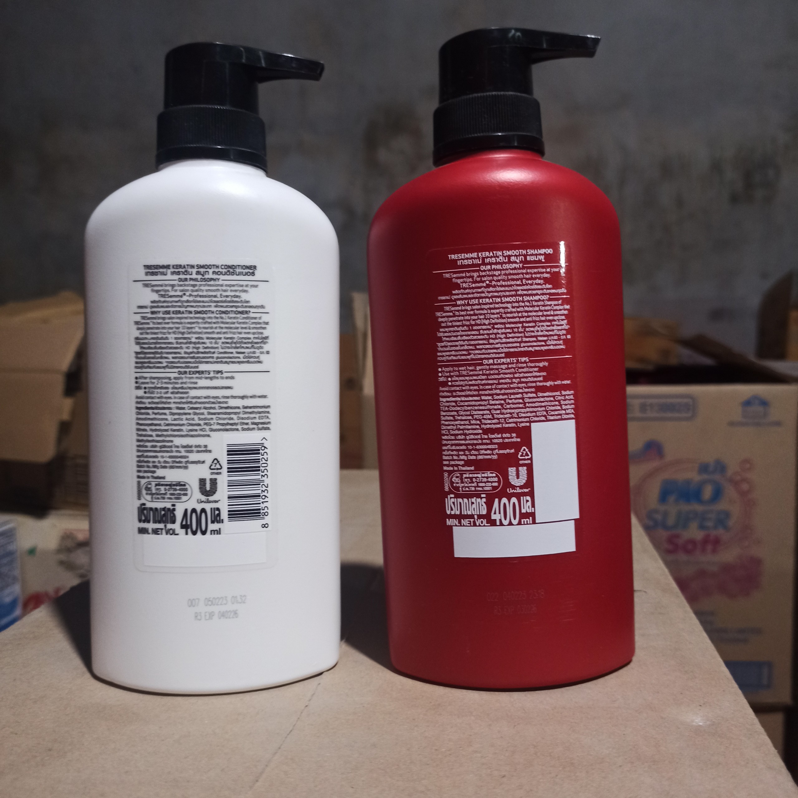 [Hoàn Tiền 10%] Dầu gội xả Tresemme đỏ Thái Lan 400ml
