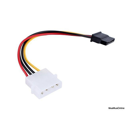 Cáp chuyển đổi nguồn 4 Pin IDE Molex sang 15 Pin cho ổ cứng SATA chất lượng cao
