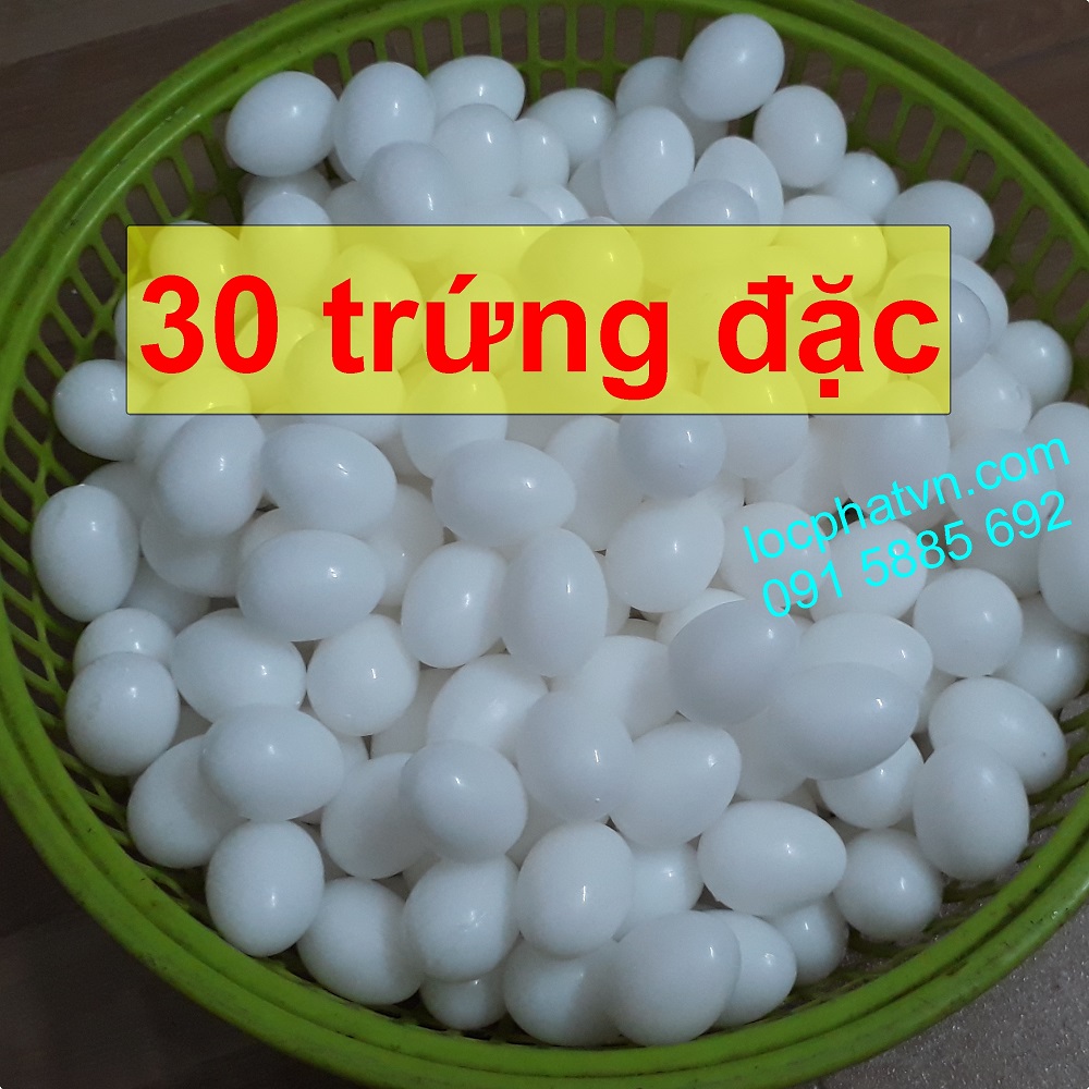 Combo 30 Trứng Đặc Cho Chim Bồ Câu - Trứng Bồ Câu Nhựa - Trứng nhựa