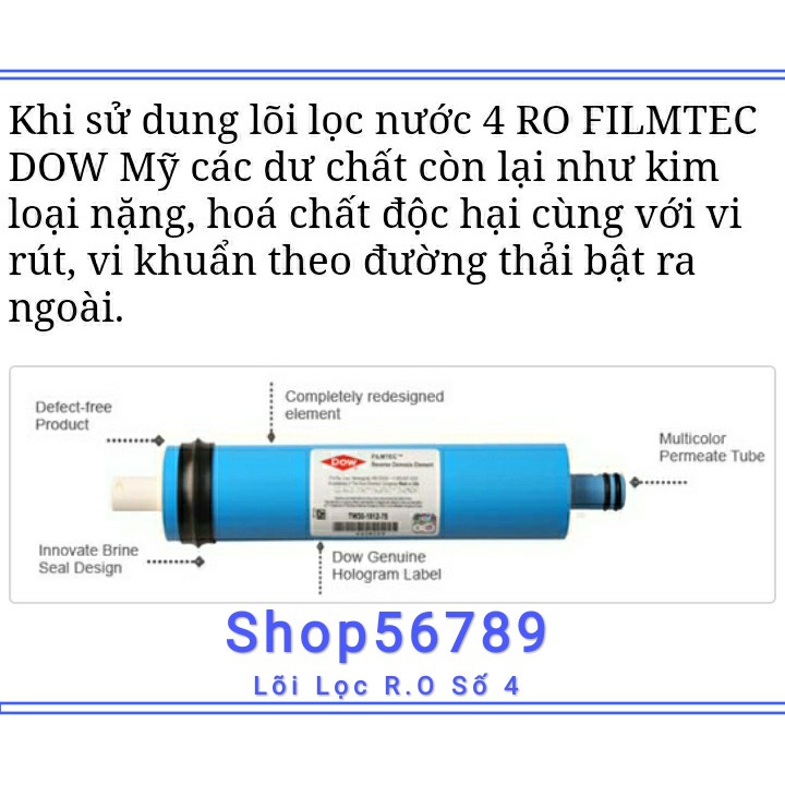 Lõi Lọc Nước Số 4 Màng RO DOW FILMTEC