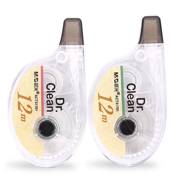 Bút xoá kéo MG dr clean chính hãng MG băng kéo dài 12m băng xoá dày lực kéo êm nhẹ nhàng tiện lợi để xoá