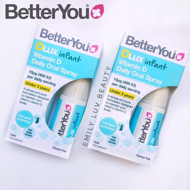 Vitamin D dạng xịt Dlux Better You cho bé từ 0 - 3 tuổi