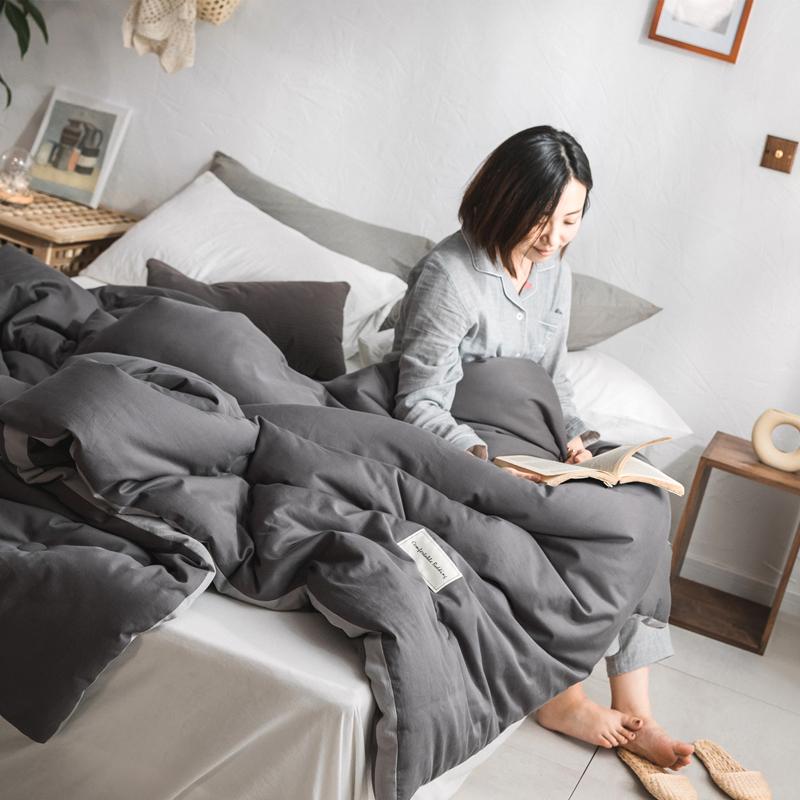 Dày Ấm Bông Giặt Nước Chăn Đông Chăn Xuân Thu 100% Cotton Hai Người Chăn Ruột Chăn 100% Cotton Ký Túc Xá Giường Học Sinh Chăn Hình Vũ Trụ