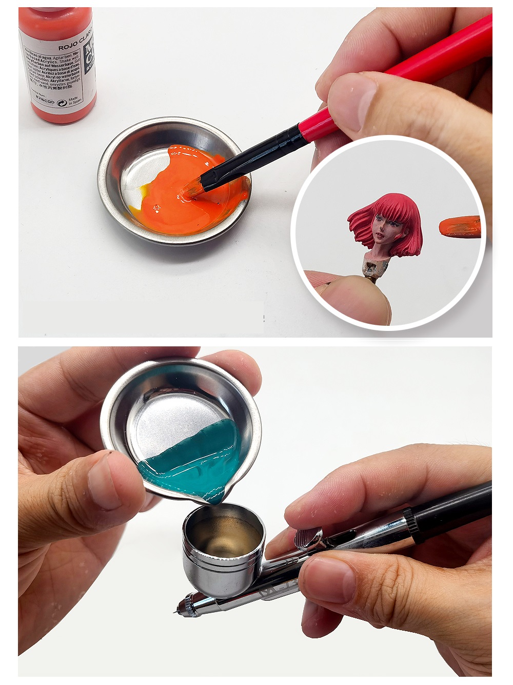 DỤNG CỤ MÔ HÌNH MOSHI - CHÉN PHA SƠN PAINT TRAY MS074