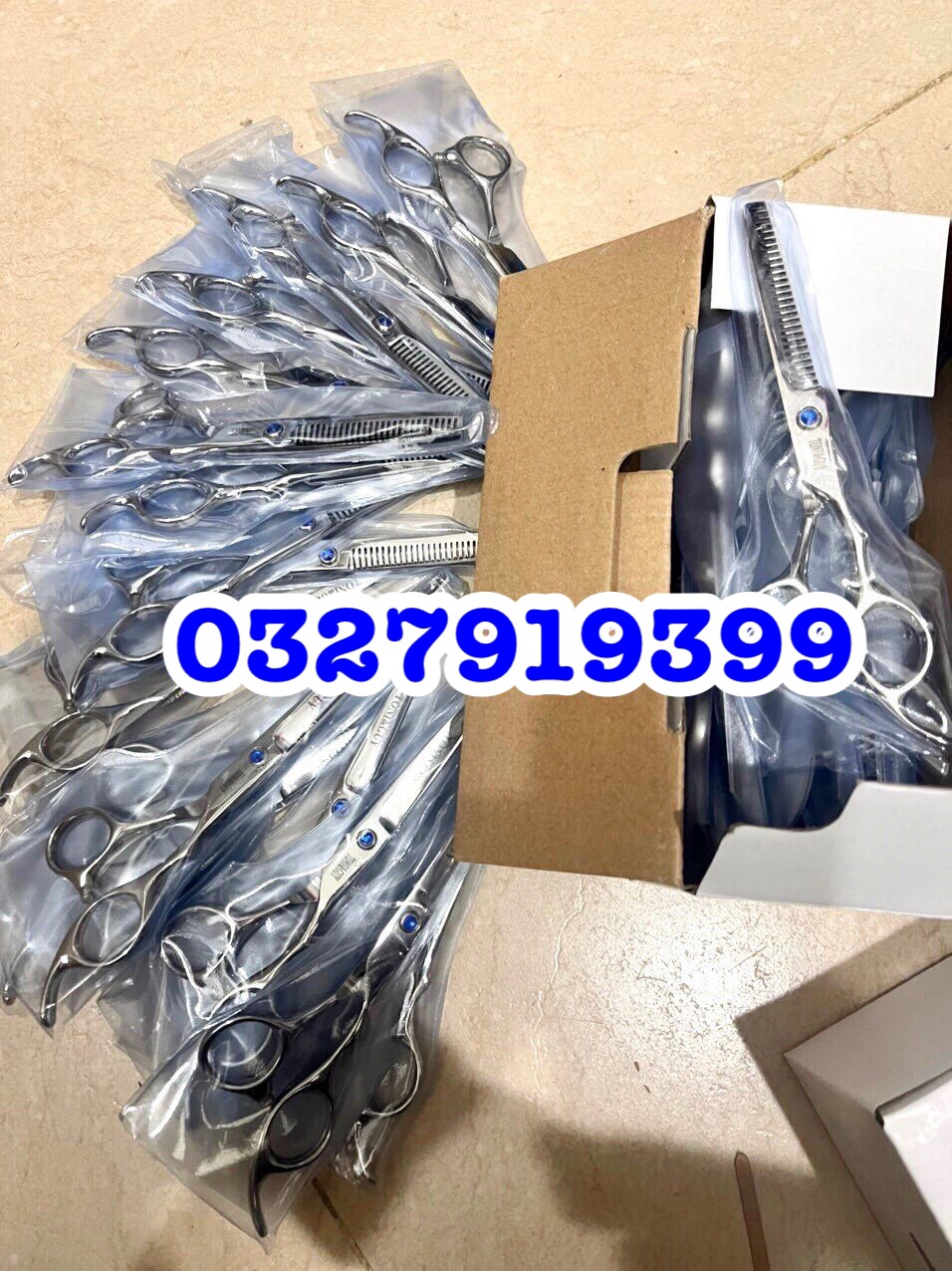 Tony&Guy Kéo cắt tóc cao cấp Tony 6.0 - Kéo học viên 6 inches thép nhật S440C độ cứng trên 62HRC màu trắng kèm bao da