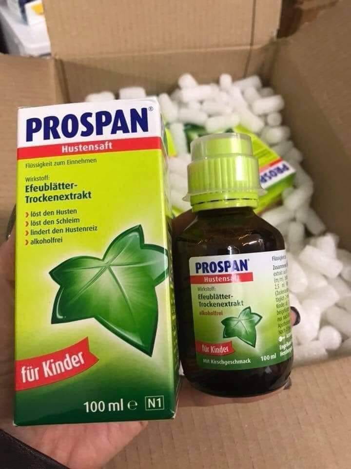 Siro ho Prospan nội địa Đức cho bé từ sơ sinh (100ml) hàng air
