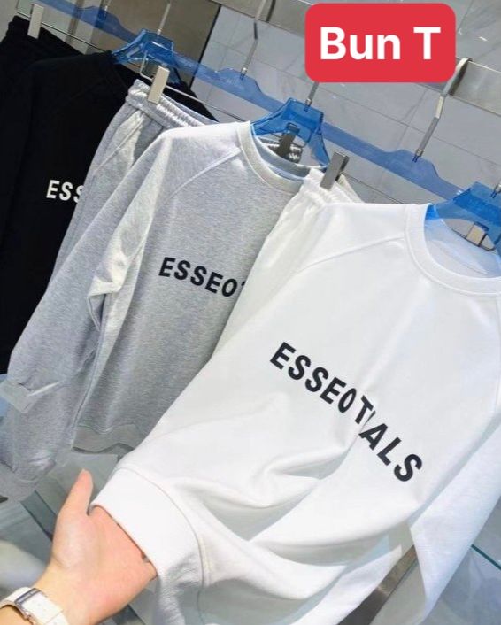 ĐỒ BỘ THỂ THAO HOODIE SWEATER NAM NỮ CHẤT THUN NỈ DA CÁ DÀY ESSENTIALS , SET ĐỒ BỘ THỂ THAO, ĐỒ BỘ MÙA ĐÔNG CHỐNG LẠNH MANG Ở NHÀ VÀ ĐI CHƠI CAO CẤP- TRANG BUN FASHION