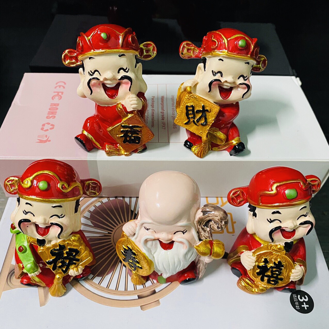 Bộ tượng 5 ông thần tài ngũ phúc