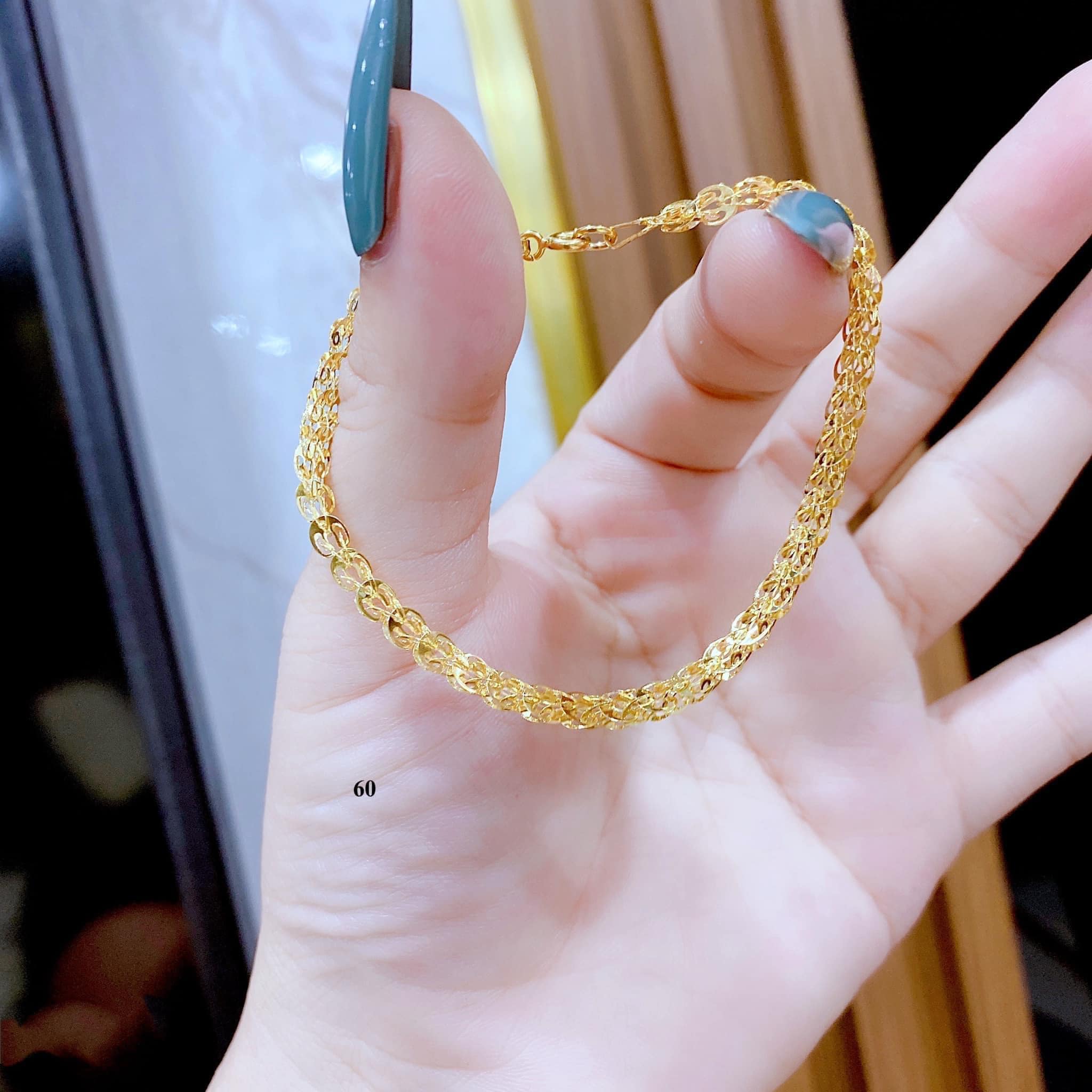 Lắc tay nữ chất liệu vàng tây 10k MS06t