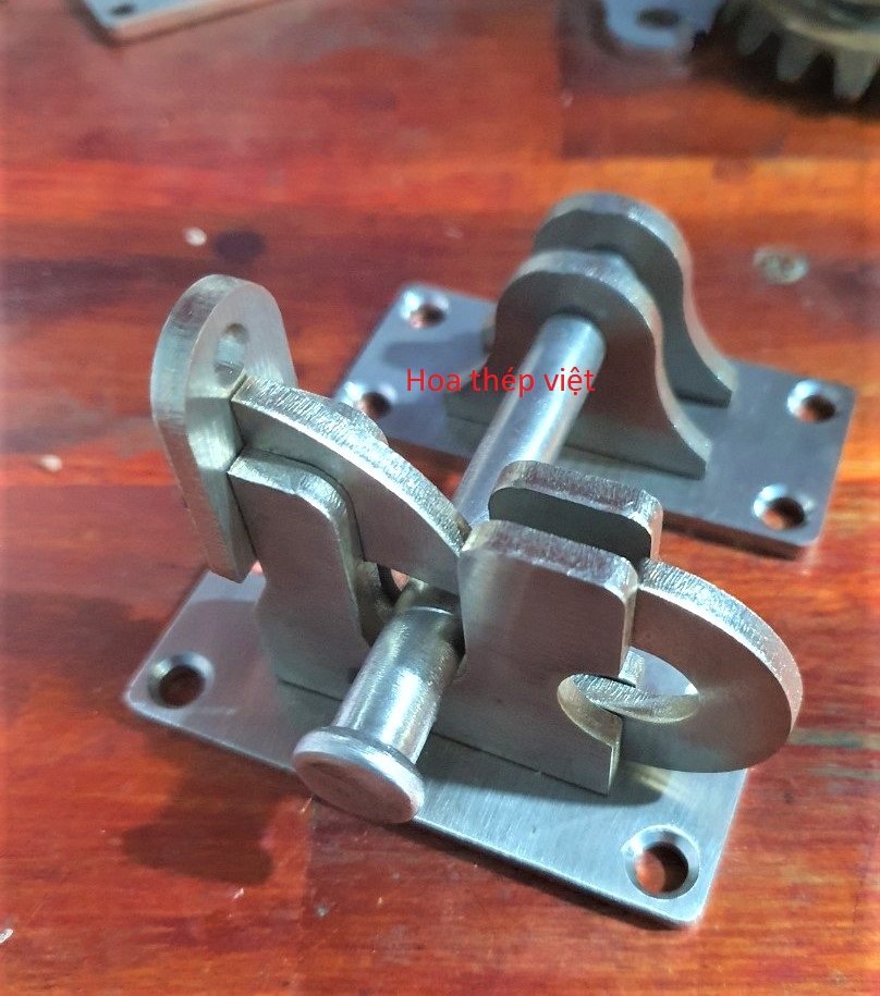 Chốt cổng tự động INOX 304, hàng cao cấp (tặng kèm 8 vít inox)