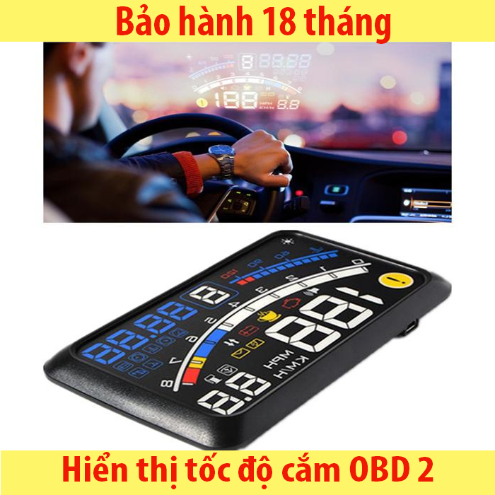 Hud a8s hiển thị tốc độ lên kính lái