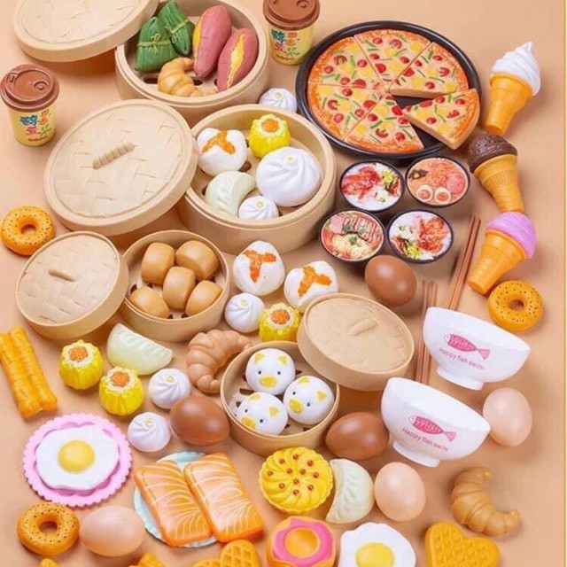 Bộ Đồ Chơi Nấu Ăn 84 Chi Tiết Cho Bé