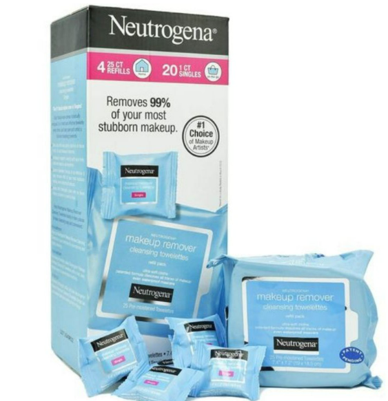 🇺🇸 Khăn Giấy Tẩy Trang Neutrogena Make-Up Remover 🌸