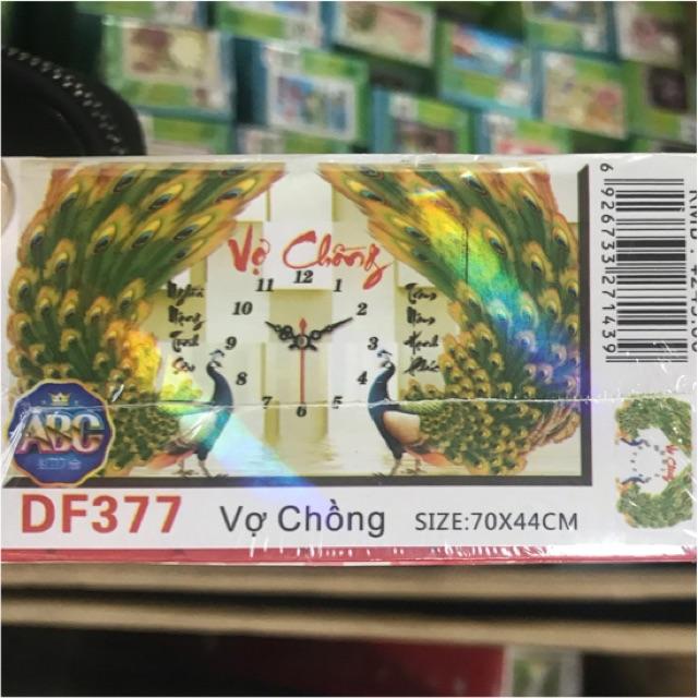 [HCM]Tranh đính đá Vợ Chồng DF377-70x44cm