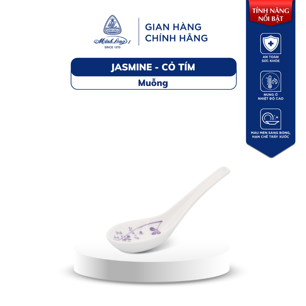 Chén, bát ăn cơm, muỗng, tô, dĩa sứ cao cấp minh long - daisy - cỏ tím
