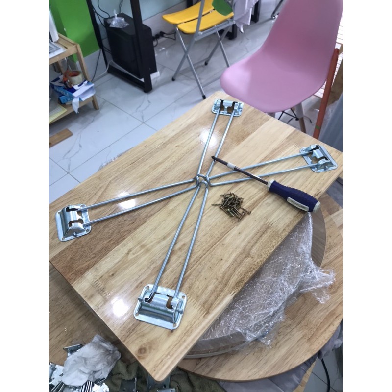 [Giá sỉ] Bộ 4 chân bàn xếp gọn Cao 28cm (1 bộ gồm 4 Chân)