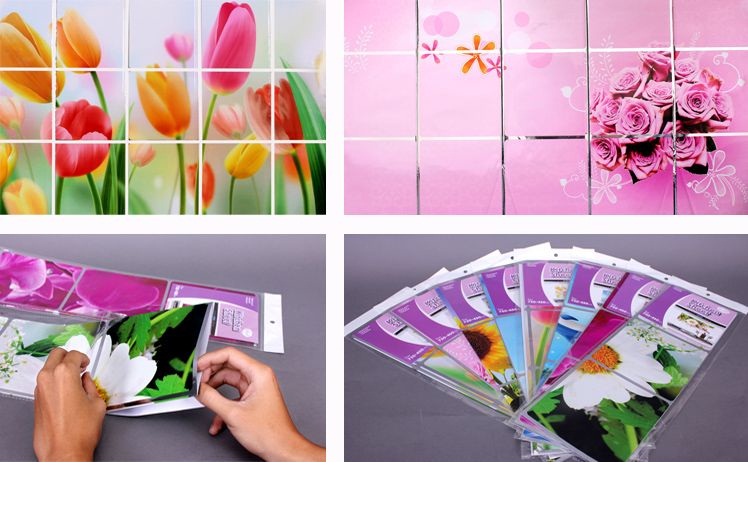 Giấy dán tường nhiệt trang trí nhà bếp 45x75cm nhiều mẫu đẹp
