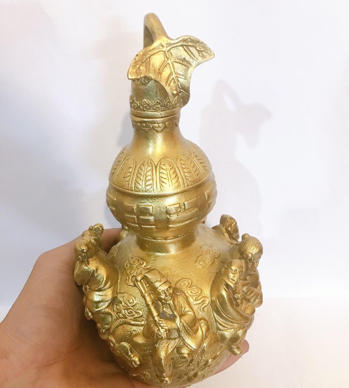 Hồ Lô Bát Tiên chất liệu đồng