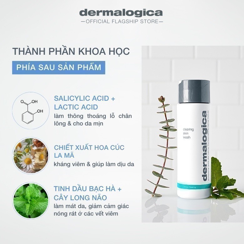 Sữa rửa mặt Dermalogica Clearing Skin Wash 250ml