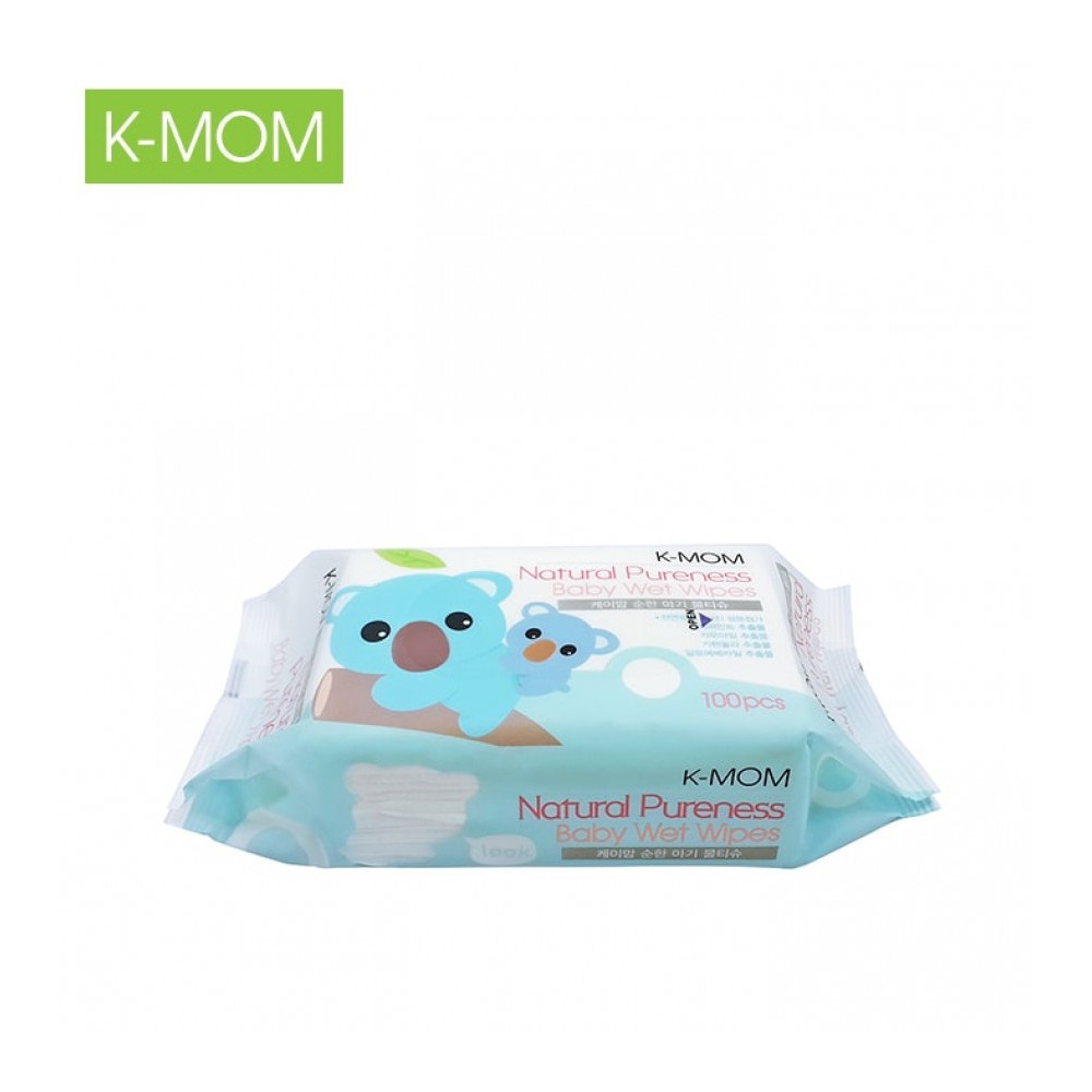 Combo 10 bịch khăn ướt cao cấp K-MOM Hàn Quốc (100c)