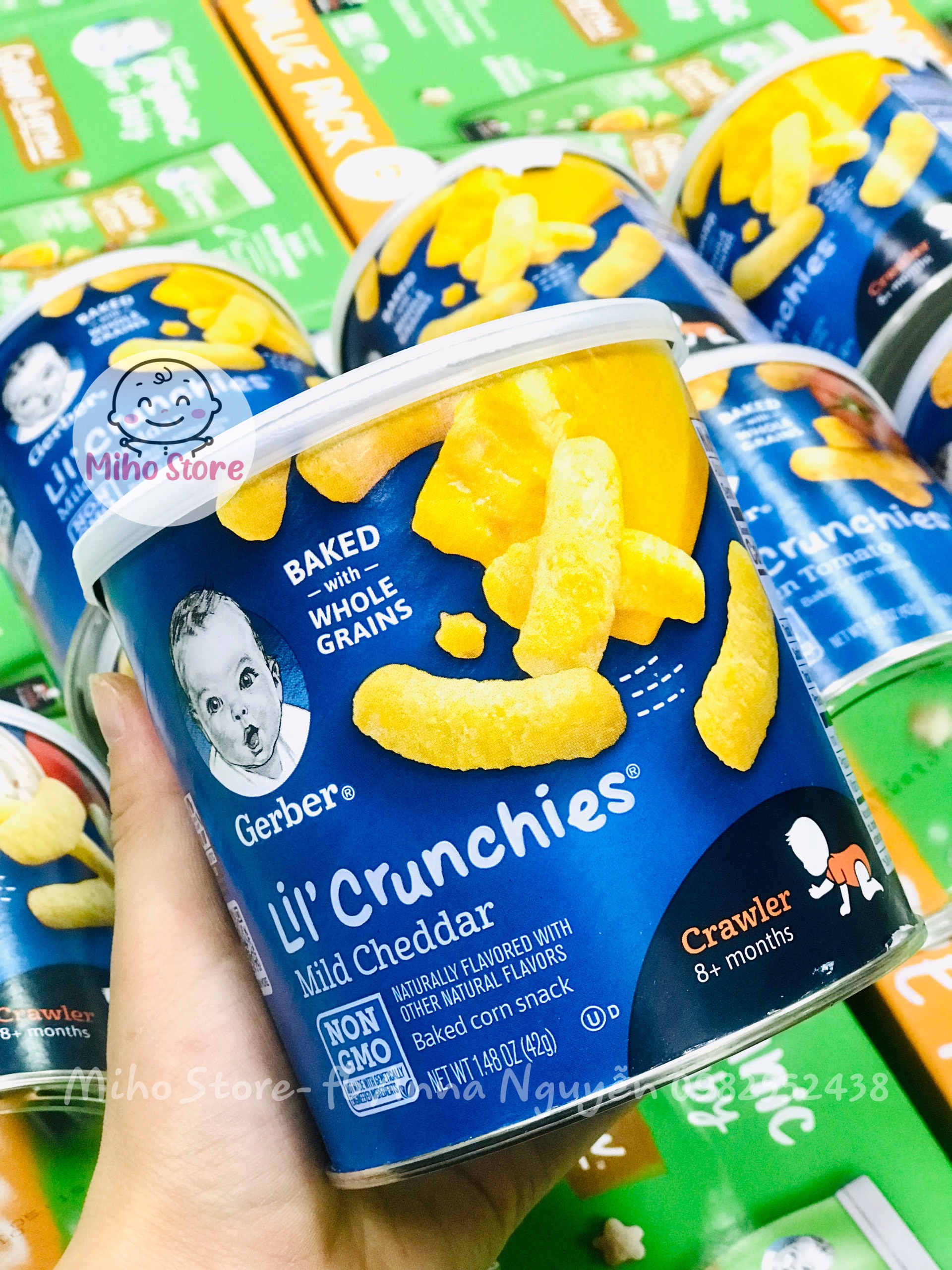 Bánh Ăn Dặm Hình Que Gerber Lon Lùn (Hàng air)