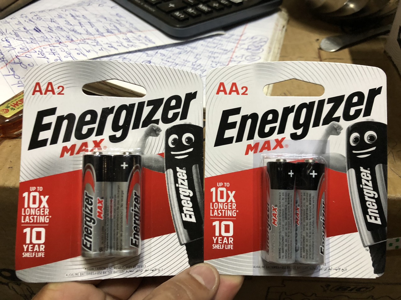 VỈ 2 VIÊN PIN 2A (SIZE AA) / 3A (SIZE AAA) ENERGIZER