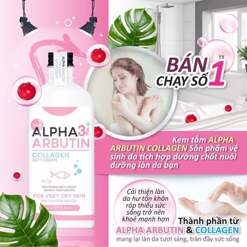 (350ml) 01 Chai Sữa Tắm Alpha Arbutin Thái Lan