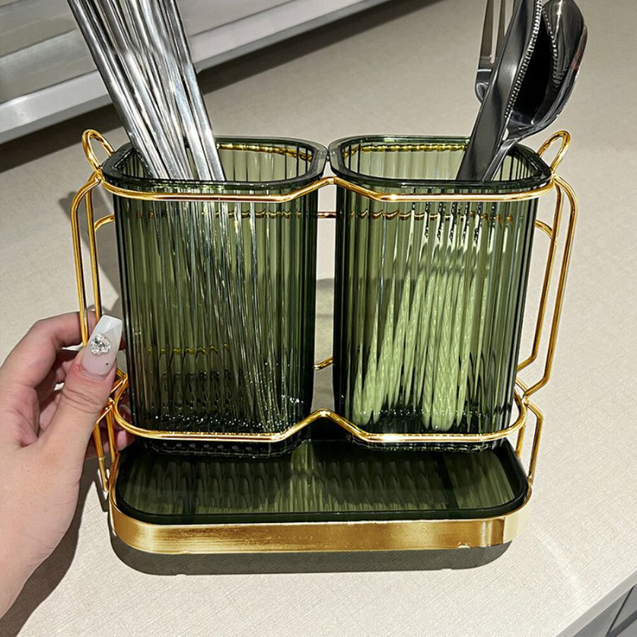 Ống Đựng Muỗng Đũa Khung Kim Loại
