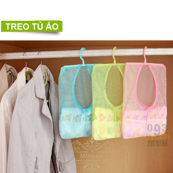 Túi Lưới Treo Đựng Đồ 30x25 cm