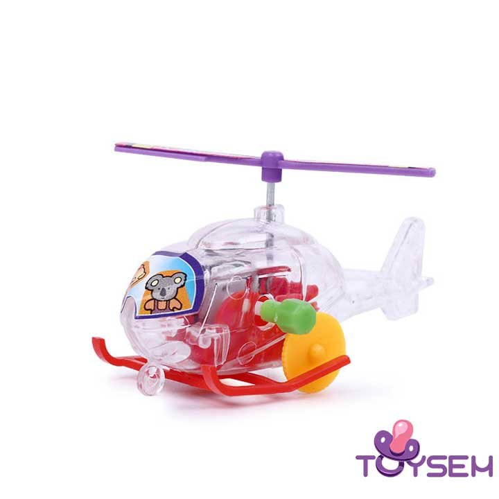 Máy bay trực thăng đồ chơi mini chạy bằng dây cót cho bé - Đồ chơi cho bé mô hình nhiều màu - Quà tặng sinh nhật cho bé trai, bé gái cute