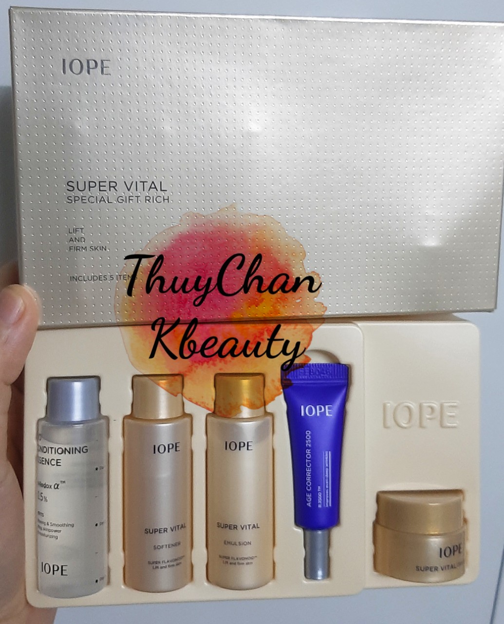 MS39 (#IOPE) Set dưỡng da mini 05 món IOPE Super Vital