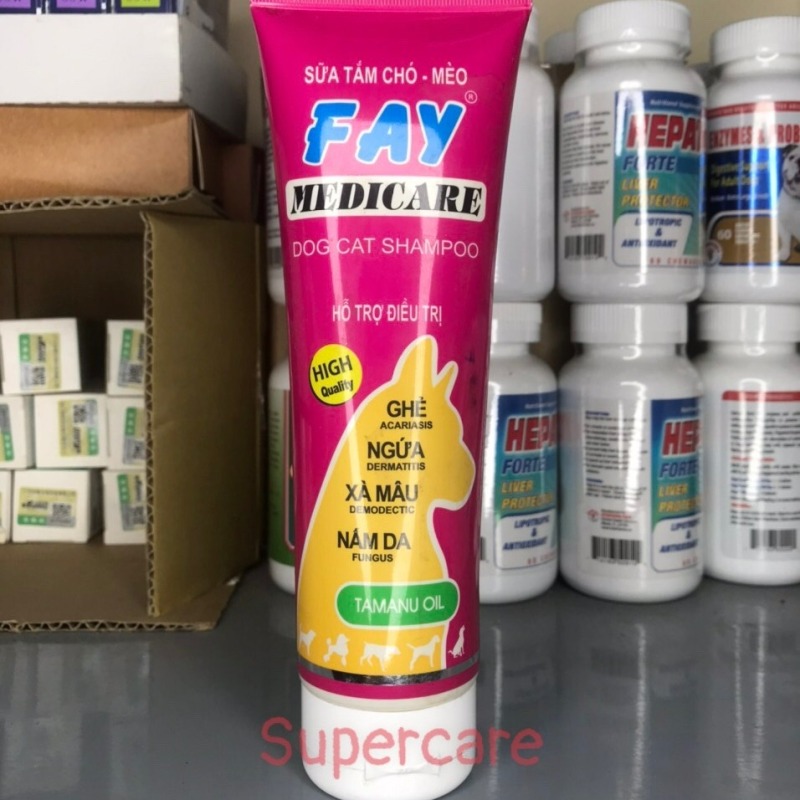 Sữa Tắm Da Fay Medicare Tuýp 285ml - Ghẻ, Xà Mâu, Rụng Lông, Nấm Da