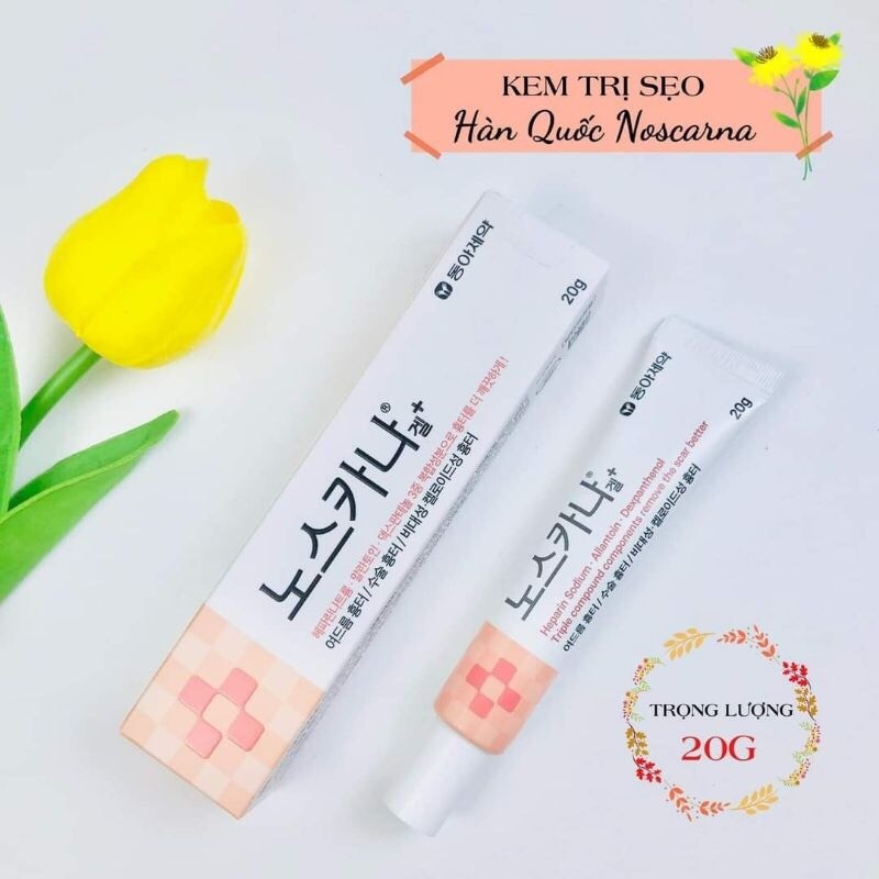 Kem bôi sẹo lâu ngày Noscarna Hàn Quốc - Xóa Thêm, Liền sẹo lồi, sẹo lõm, sẹo lâu năm. Hàng Hàn nội địa mẫu mới nhất