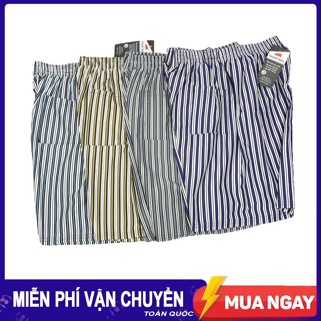 Quần đùi Nam mặc nhà quần đùi nam kẻ sọc V1