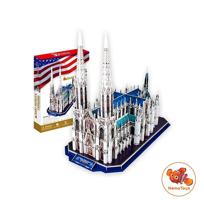 Mô hình giấy 3D CubicFun - Nhà thờ thánh Patrick - Mỹ (MC103h)