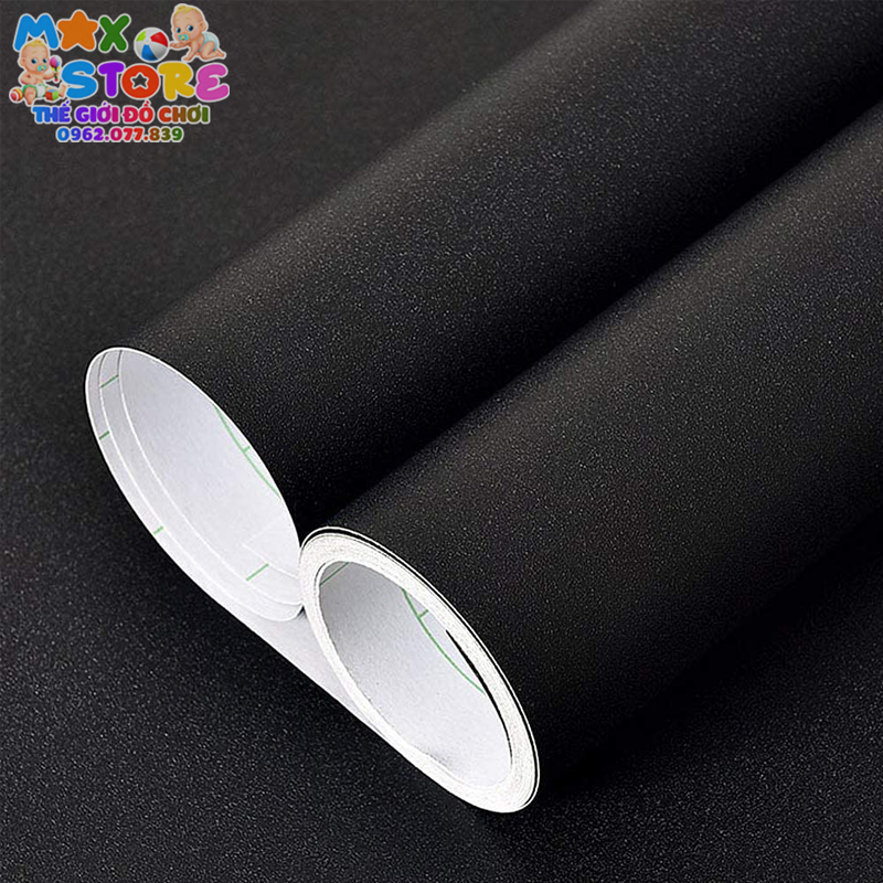 Decal Đen Nhám, Decan Sần Giấy Dán Màu Đen, Dán Bàn, Tủ