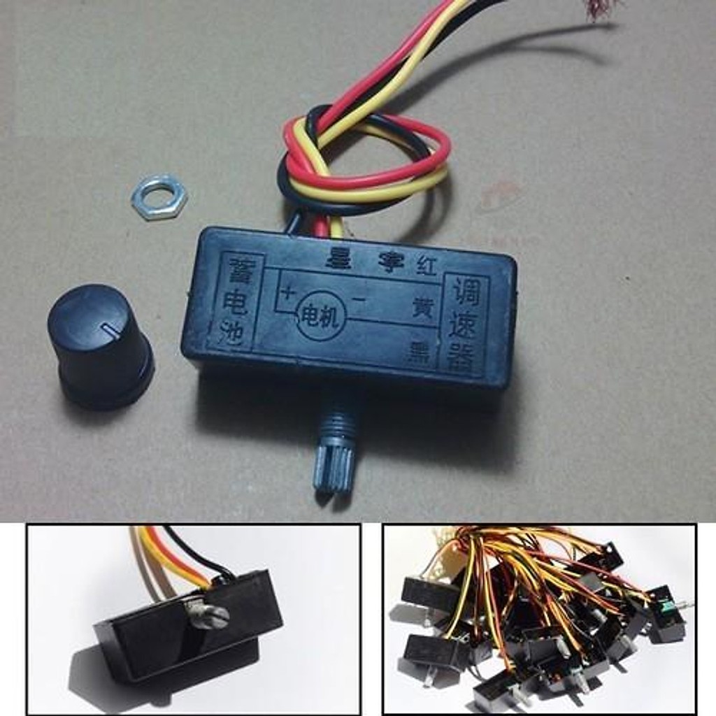 Bộ điều chỉnh tốc độ - Chiết áp điều tốc 12v - Volum tăng giảm bình phun