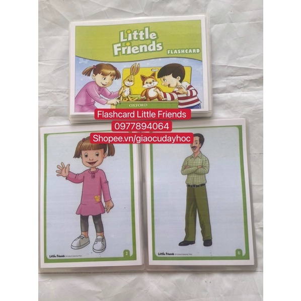 FLASHCARD LITTLE FRIENDS -76 thẻ ép plastic (khổ A5 )