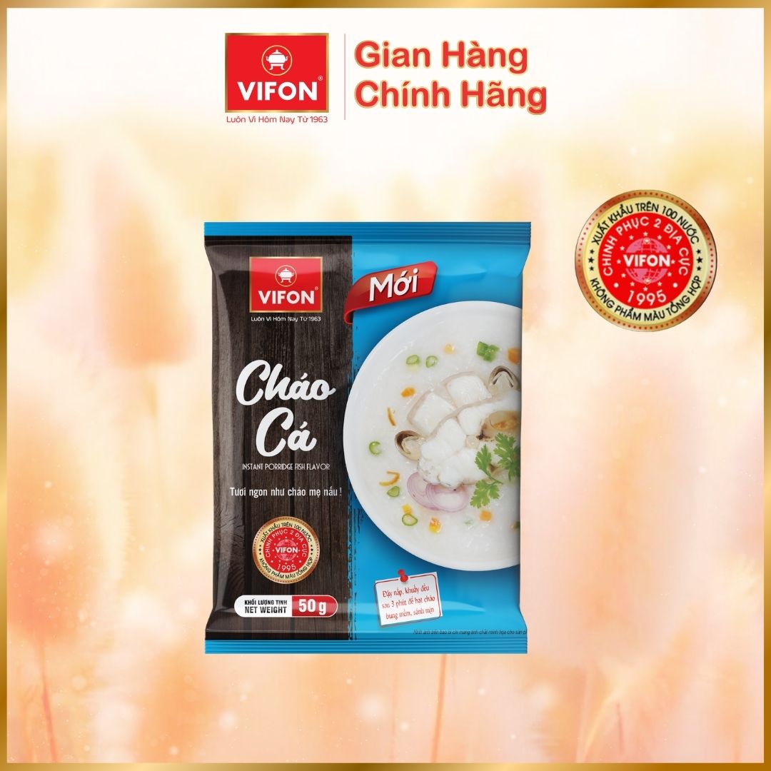 Cháo Thịt Bằm/ Cháo Gà/ Cháo Cá VIFON 50gr / Gói