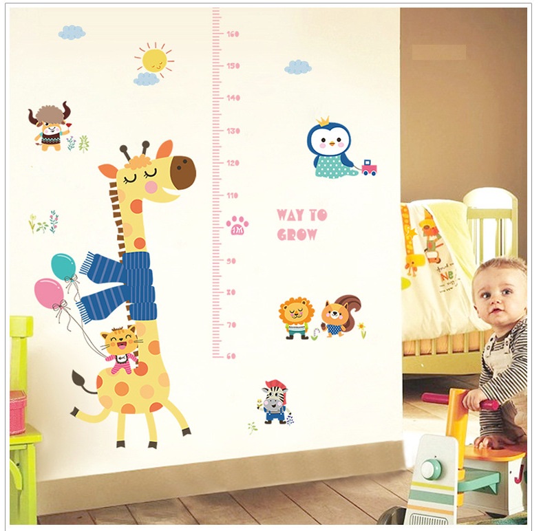 Decal đo chiều cao cho bé Way to grow