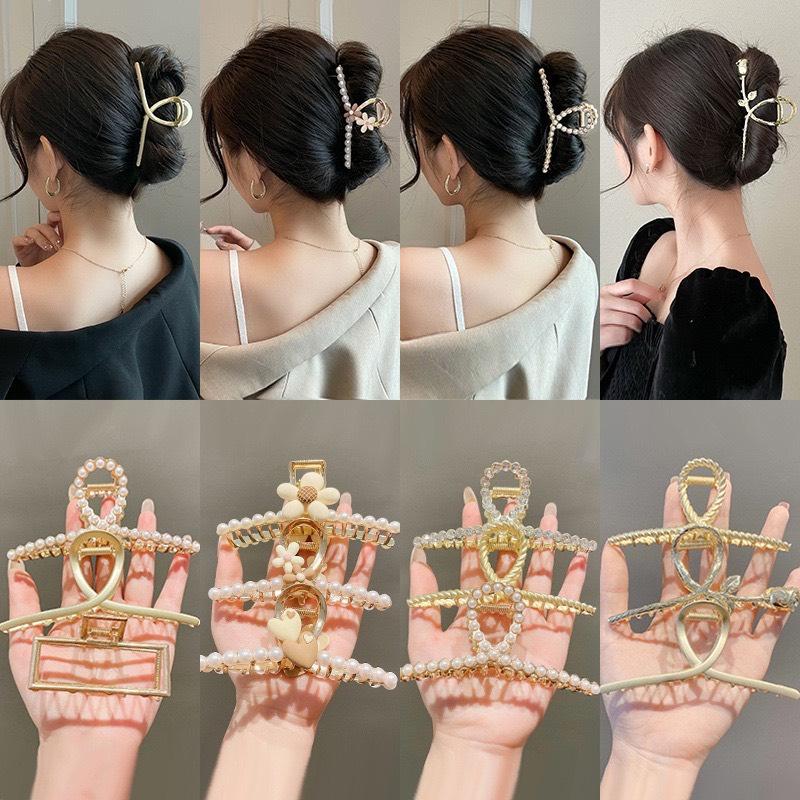 Kẹp tóc càng cua kim loại cỡ lớn