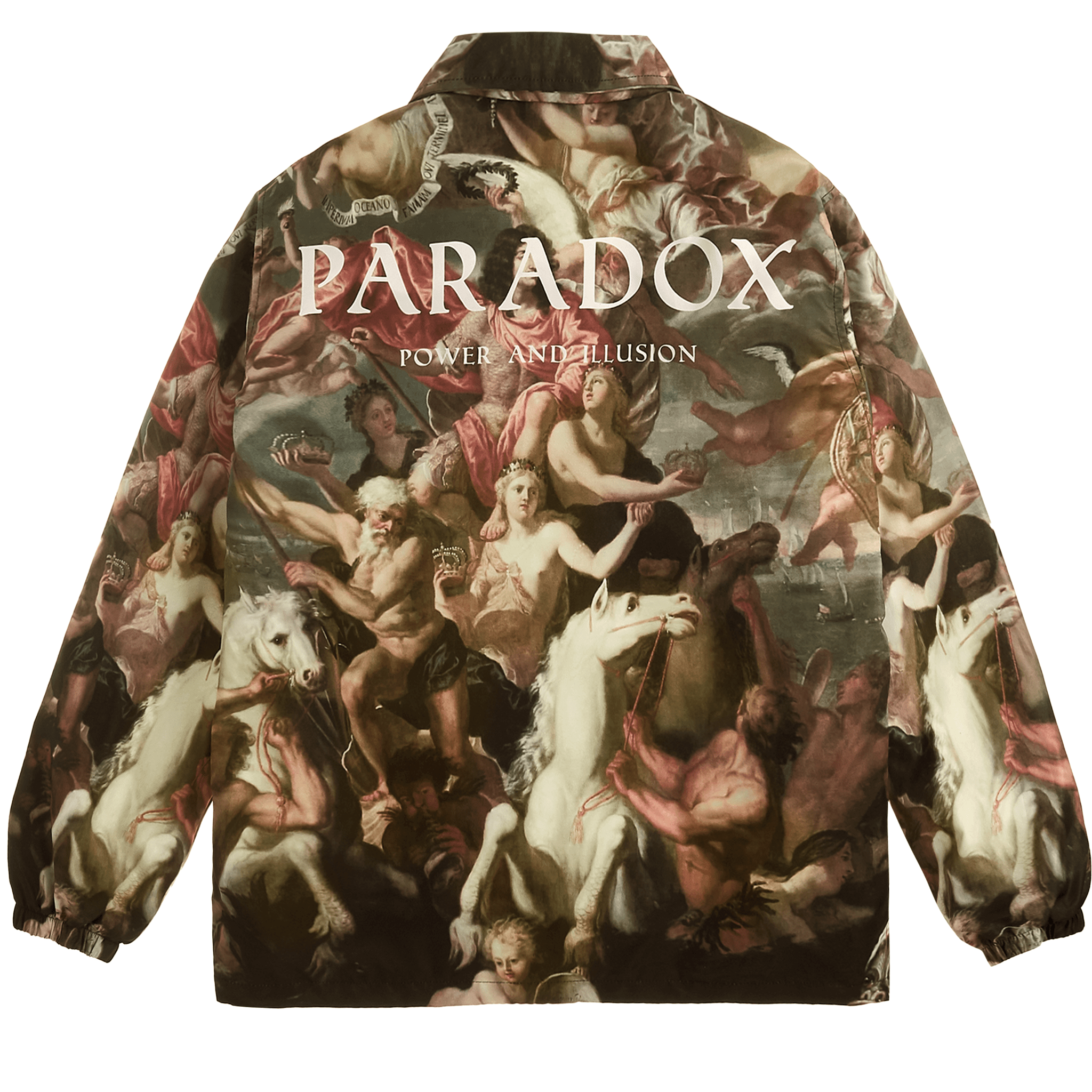PARADOX Áo khoác dù POWER AND ILLUSION OVER-PRINTED JACKET