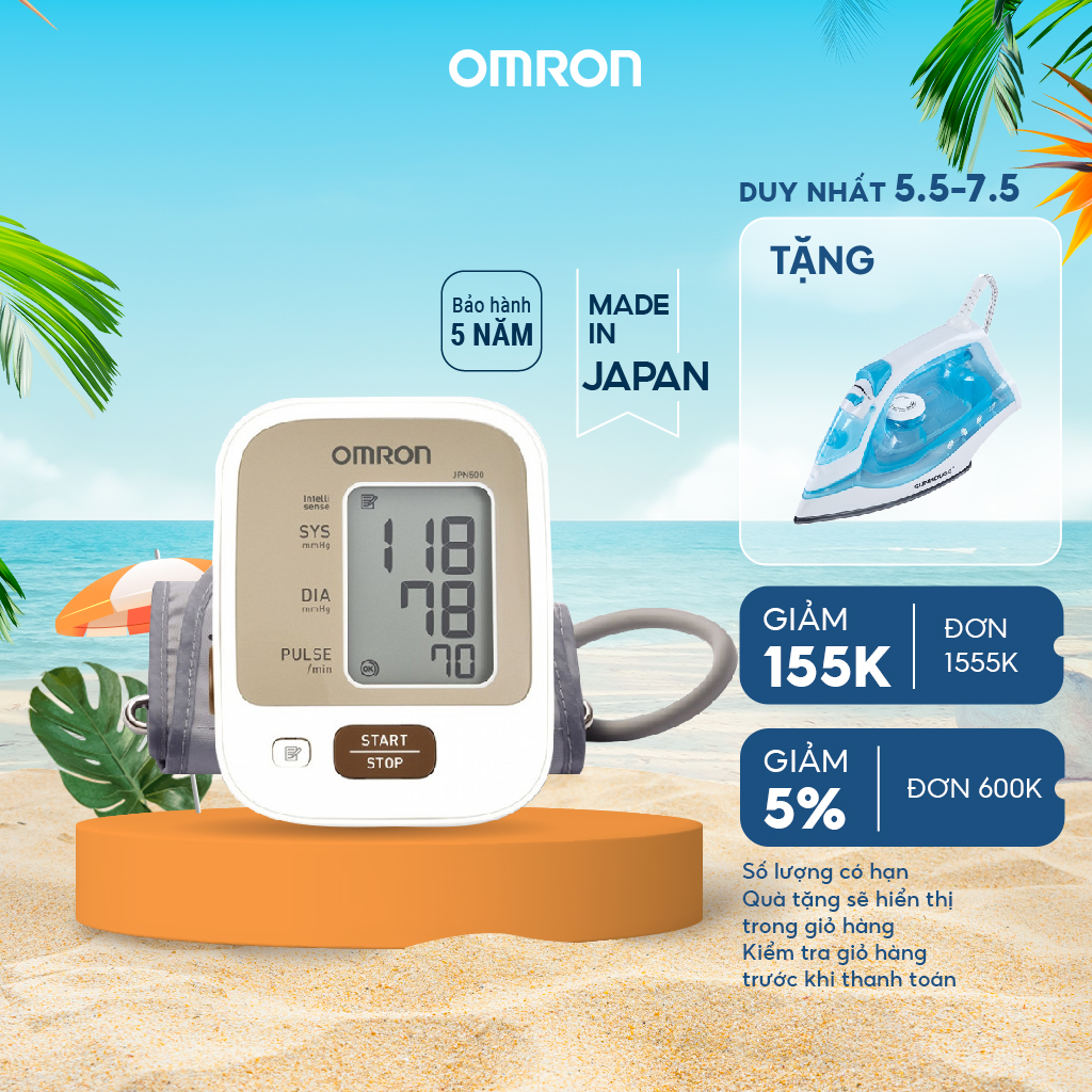 Máy Đo Huyết Áp Tự Động OMRON JPN500 - Made In Japan