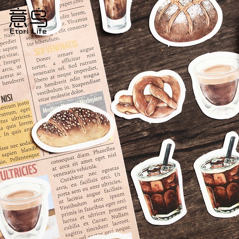 [HD26] Bộ 45 hình dán sticker trang trí sổ tay DIY